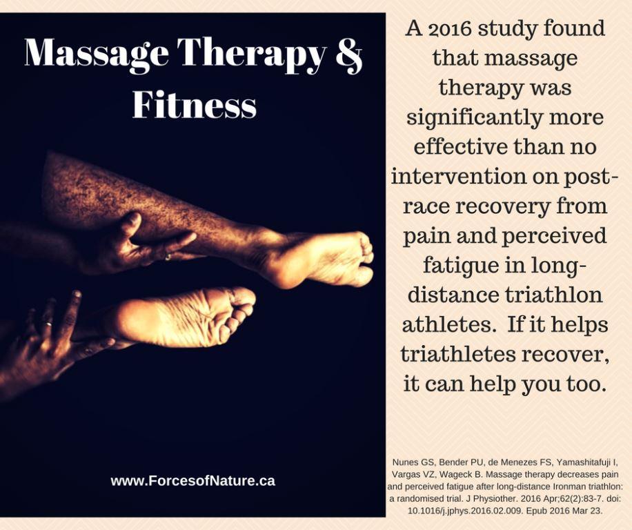 man having massage therapy for fitness