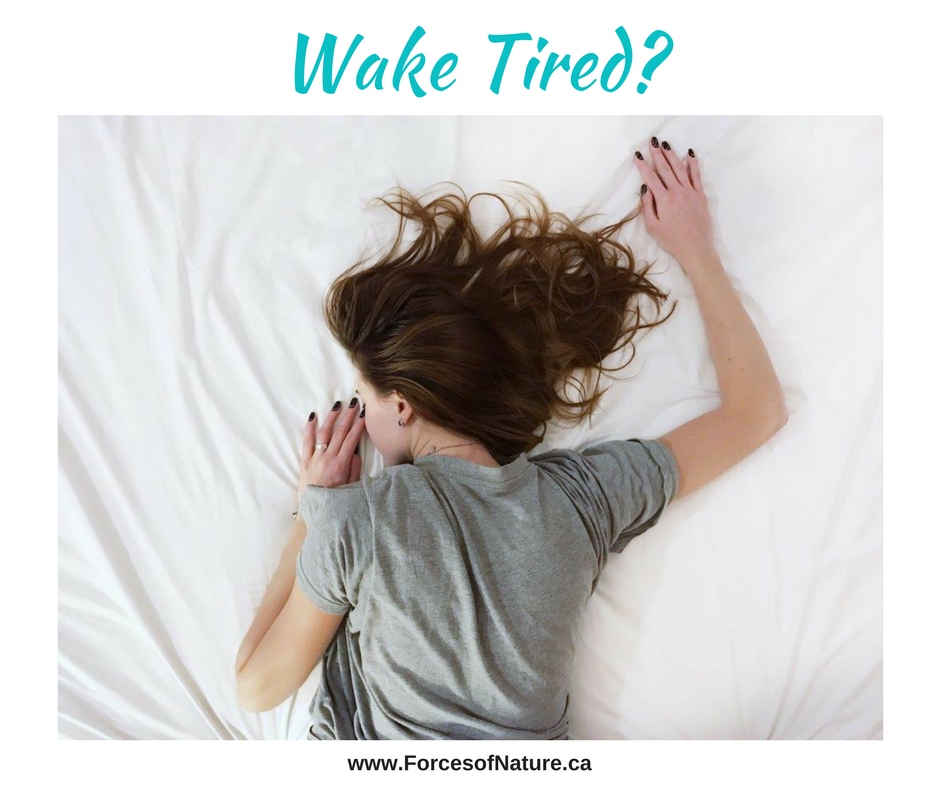 picture of a woman who will wake tired