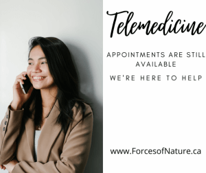 picture of a woman doing a phone consult or virtual visit with the best naturopath in Toronto, phone appointment with a naturopath, video consult with a naturopath